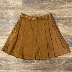 Club Monaco Pleated Metallic Skirt